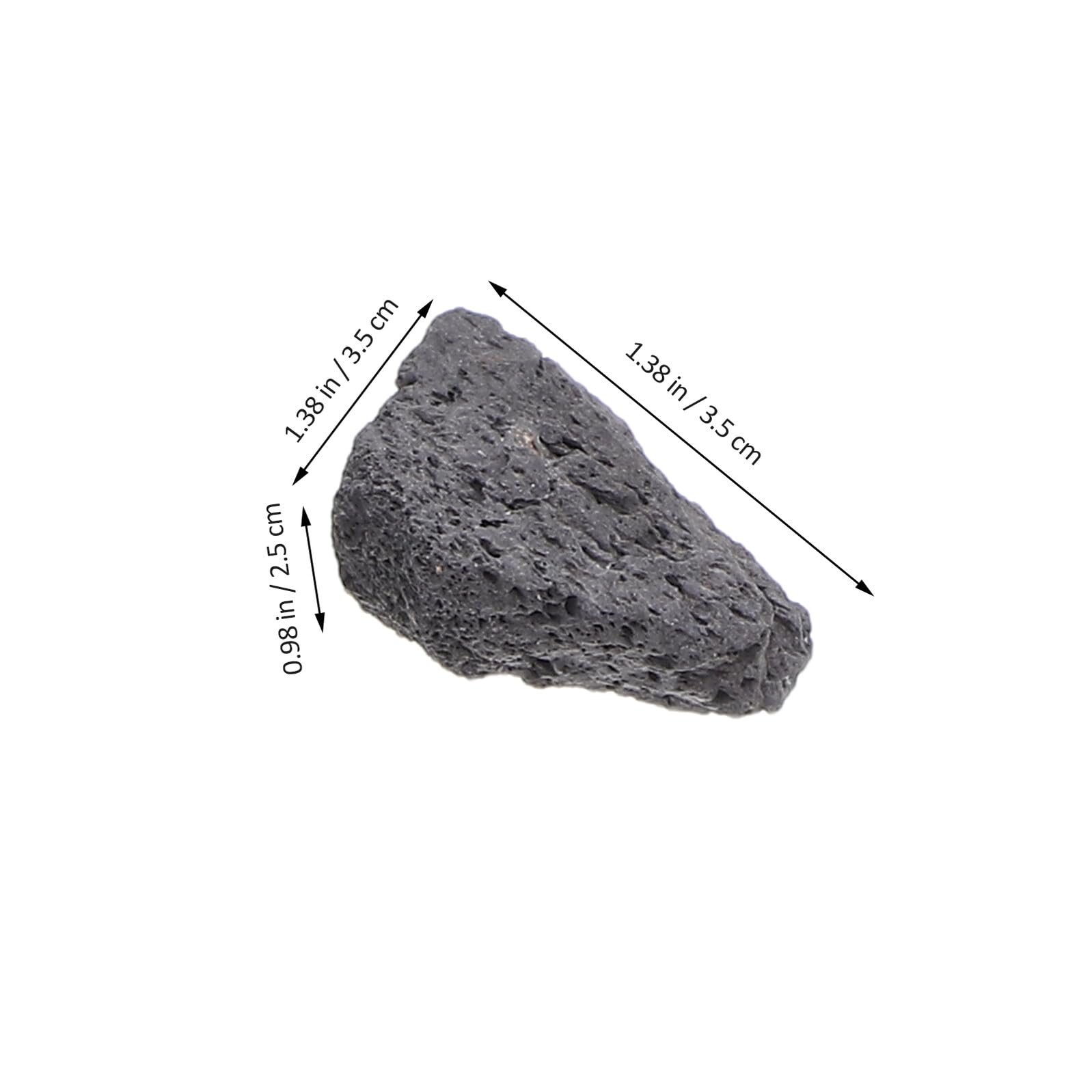 Hemobllo Roche Volcanique Naturelle Noire Poreuse 200g 2-4cm pour Décoration Aquarium, Plantes en Pot et Aménagement Paysager, Pierre Volcanique Respirante pour Terrarium et Jardin