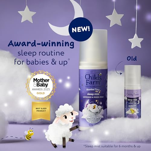 Childs Farm SlumberTime Sleep Mist, Calming Lavender & Moon Milk | Suitable for Dry, Sensitive Skin, 100ml - Image 3