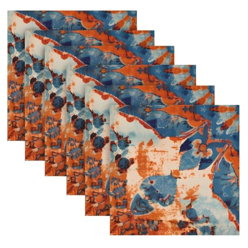 Servilletas de tela multicolor 20x20 pulgadas pack 6 miniatura 2