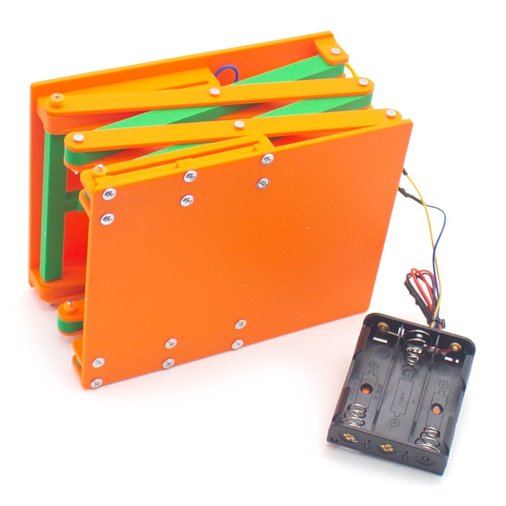 Zmotoryzowany zestaw podnośników nożycowych do nauki, model mechaniczny DIY z platformą elektryczną