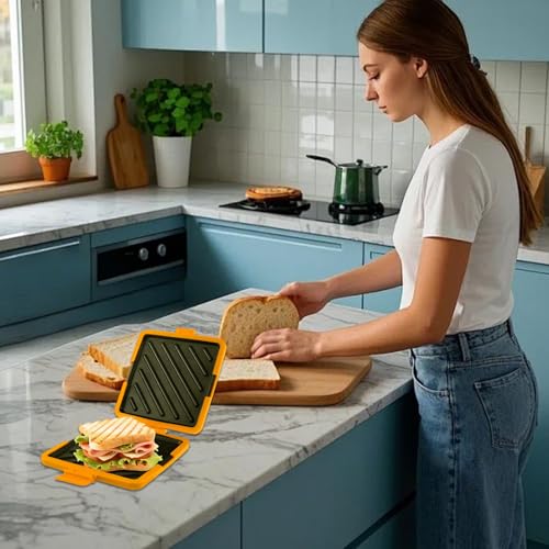 Cuiseur à sandwich pour petit-déjeuner rapide au four et au micro-ondes - 5