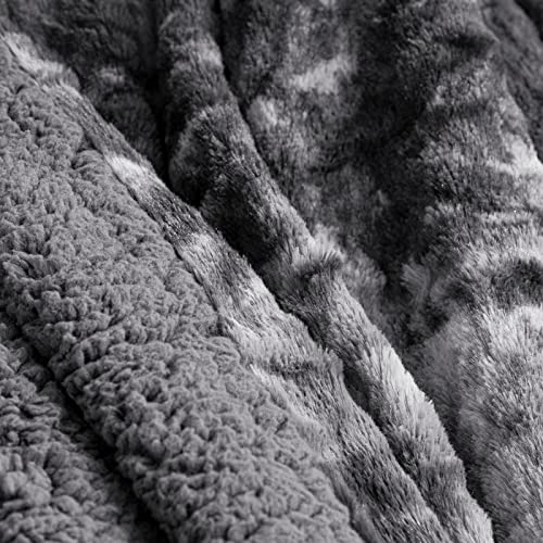 Joybest Faux Fur Throw Blanket For Couch, Tie-Dye Reversible Fuzzy Blankets, 50X60 Inches Soft Sherpa Blanket For Sofa And Bed #TOP3