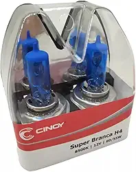 Lâmpada H4 Super Branca Premium 8500k Par