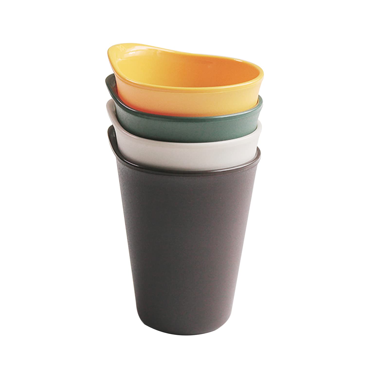 Carrotez Plastic Tumblers, Reusable, Unbreakable, BPA Free, 4 Pack