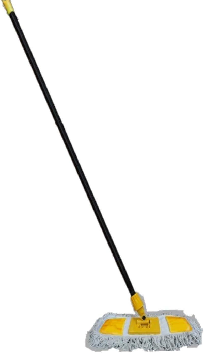 HIC Dust Control Mop Dry Floor Mop Set for Cleaning Living Room Office Home Diwali Cleaning Tools (Multicolour, 24 Inch)