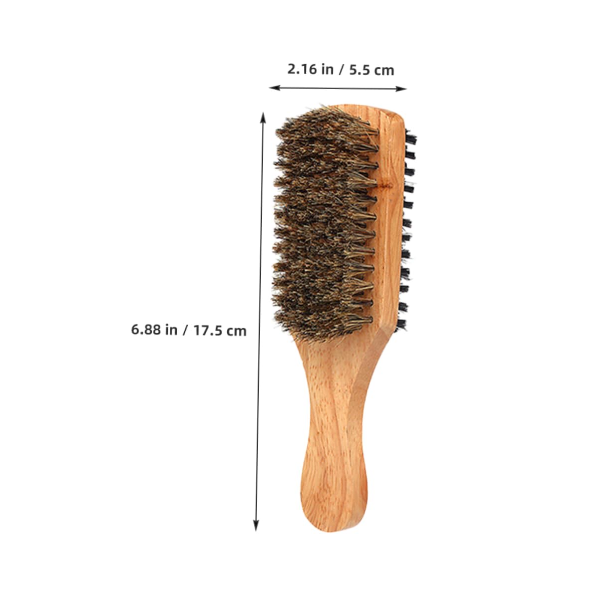 FOMIYES Dual-sided Viking Beard Brush Set Soft Bristles Wooden Handle for Grooming Styling on The Go