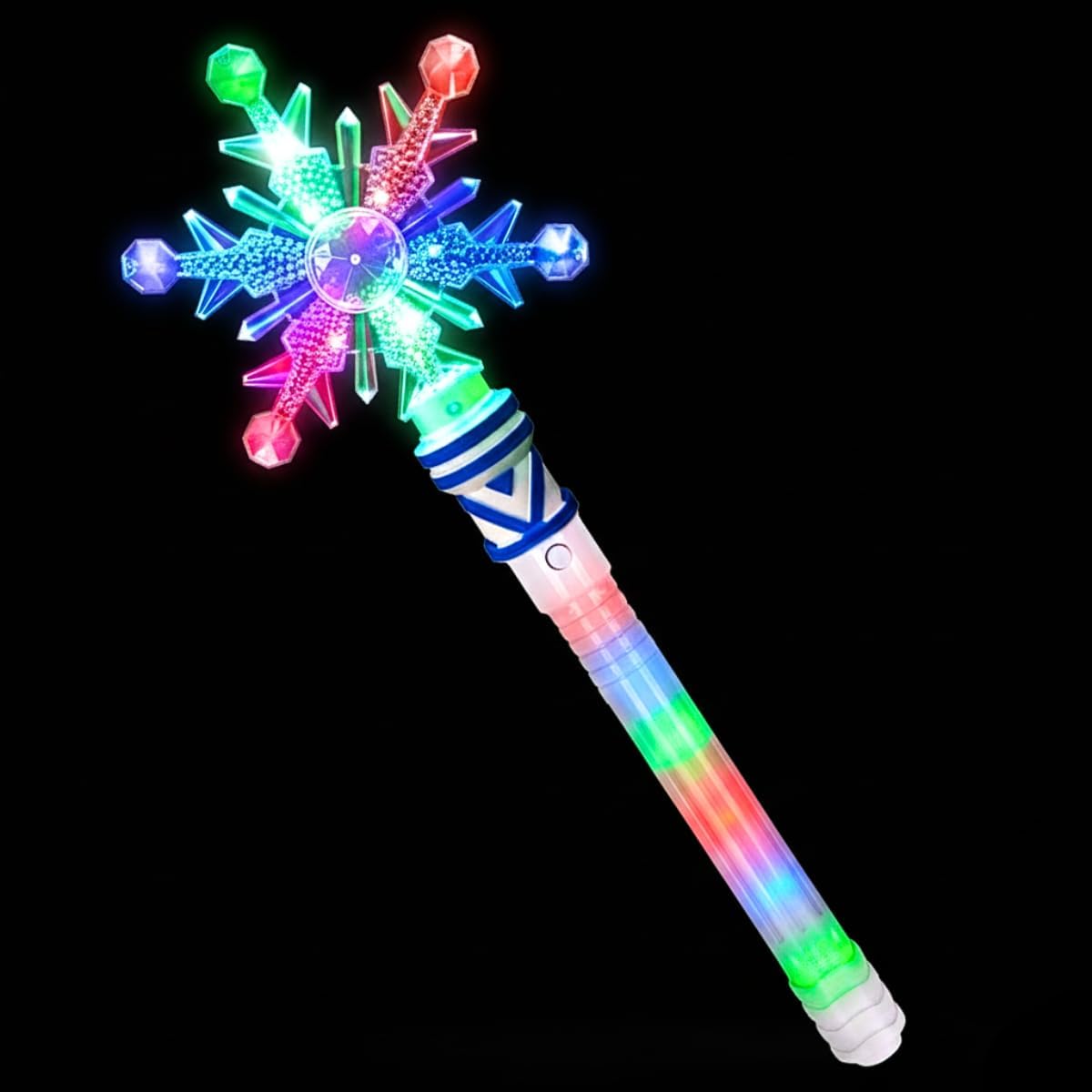 ArtCreativity Frozen Light Up Snowflake Wand for Kids – 4 Flashing Modes and Multiple LED Colors - Ice Princess Magic Wand Light Up Toy - Snowflake Winter Princess Gifts for Girls - Image 6