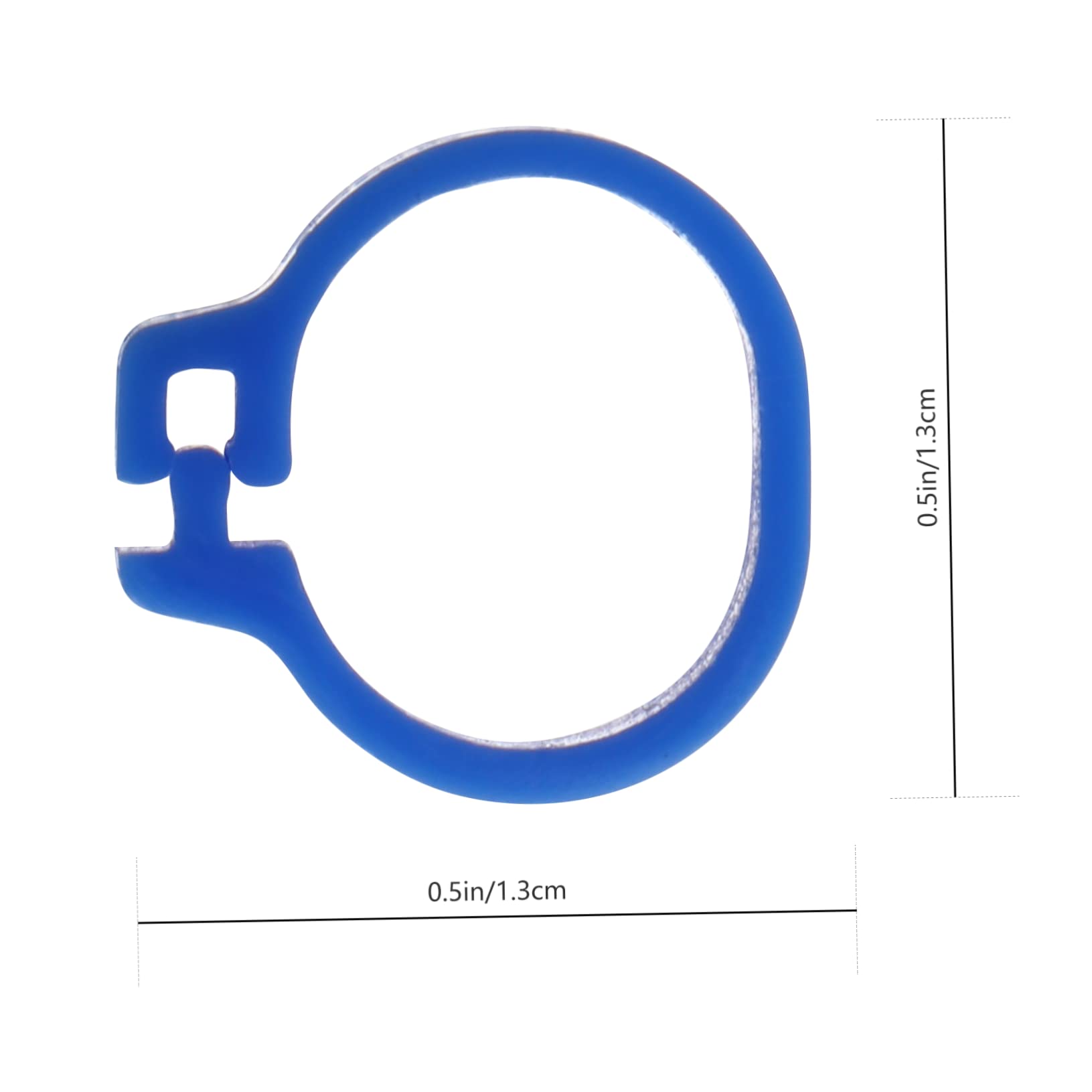 Bird Accessories 100 Pcs Plastic Pigeon Foot Ring Identification Leg Bands for Pigeons Easy to Wear