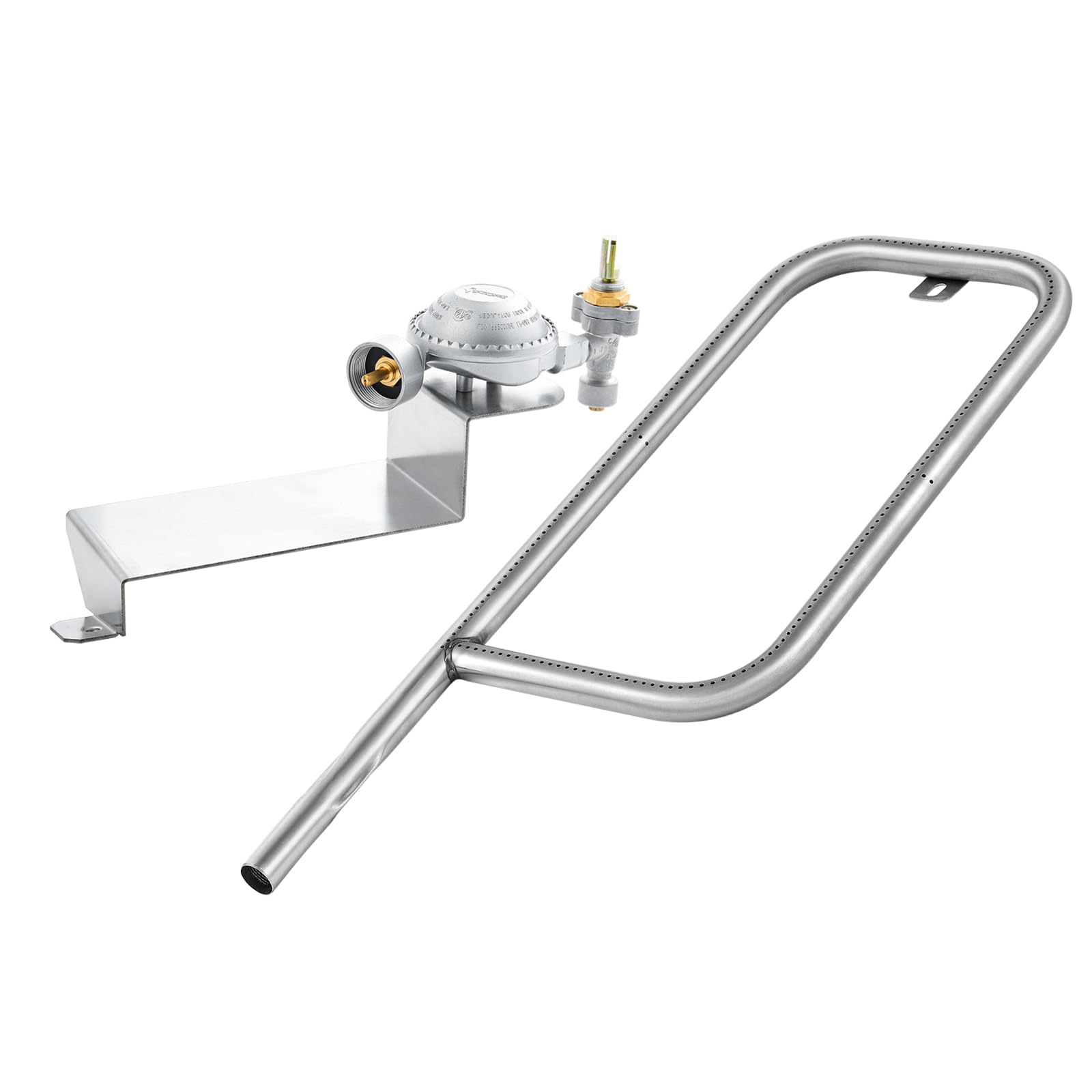 80476 Regulator 69957 Burner Tube Replacement Parts for Weber Q200 Q220 Grill Regulator Replacement Baby Q Series Q 200 Q 220 Gas Valve Propane Regulator 396000 396002 Grill Burner Tubes Assembly