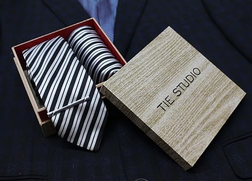Image of TIE STUDIO Men's Necktie Pocket Square & Cufflinks