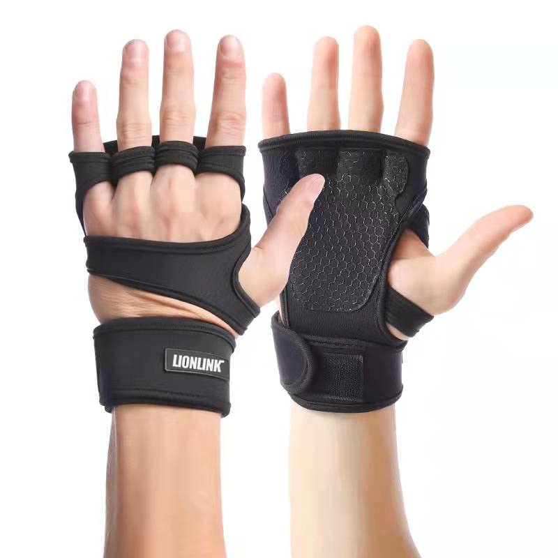 Guanti Da Allenamento Uomo E Donna – Antiscivolo In Silicone, Doppia Cinghia Regolabile, Per Sollevamento Pesi E Palestra, Taglie M/L/XL