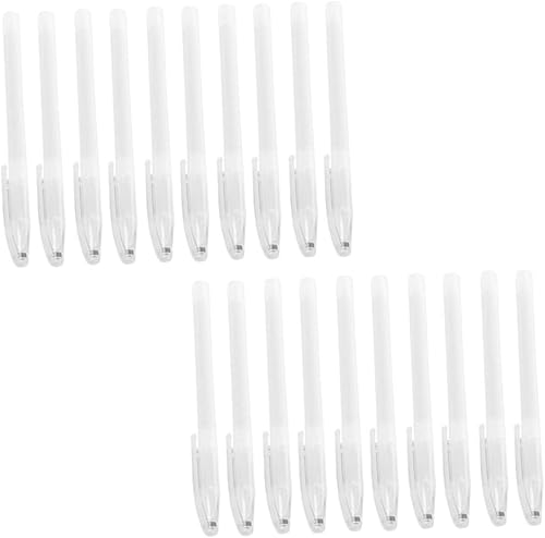 100 soportes transparentes para bolígrafos, carcasas vacías para estudiantes, diseño ergonómico para un agarre cómodo, suministros de oficina y