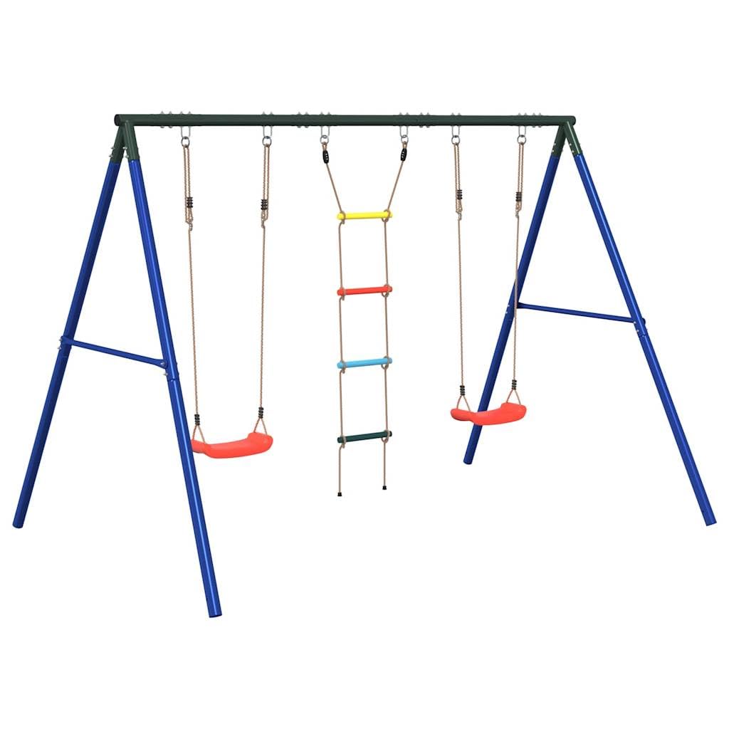 Juego de exterior con columpios y escalera