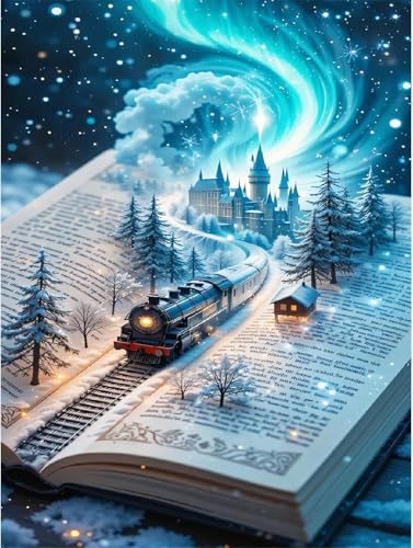 CLYCTIP Christmas Diamond Painting Kits for Adults Christmas Diamond Art Kit Home Decor 30x40 cm(311UK)