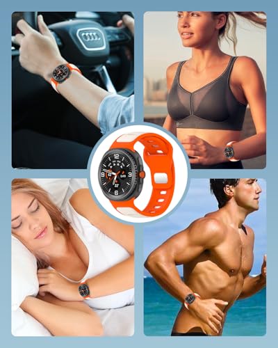 Image of Bands for Samsung Watch 8 Smartwatch,Sport quick-release Silicone Band for Samsung Watch 8,Soft Lightweight & Ventilated Comfort Replacement Smartwatch Strap,Adjustable Wristband