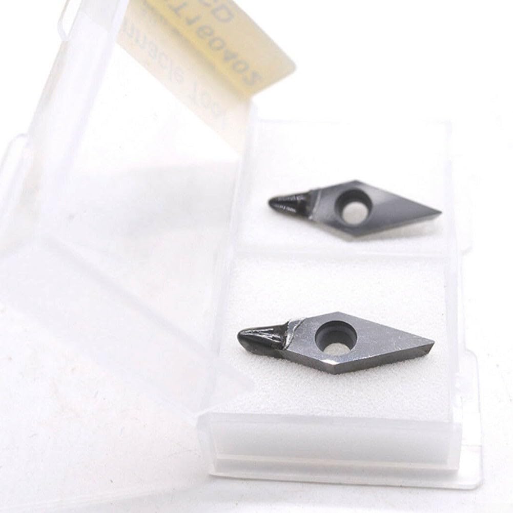 Precision VCGT160402 PCD-Einsätze für CNC-Kupfer, polykristallines Drehen, 2-teiliges Set