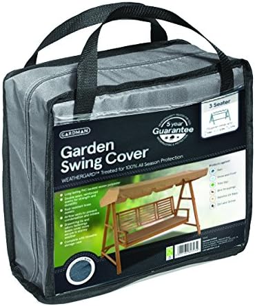 Gardman 35955 3 Seater Garden Swing Cover, Grey, 30 x 13 x 28 cm