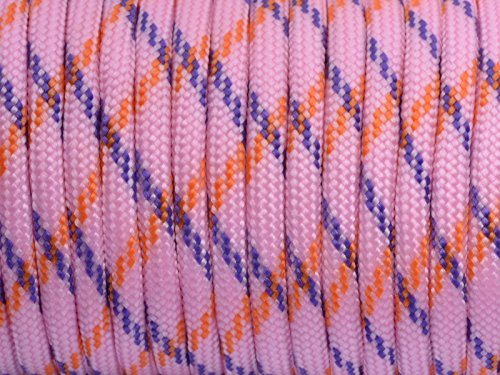 Photo 1 of 100ft 550 Paracord Parachute Cord Lanyard Mil Spec Type III 7 Strand Core Light Pink Camo
