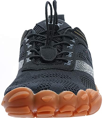 Image of WHITIN Men's Trail Running Shoes Minimalist Barefoot 5 Five Fingers Wide Width Toe Box Gym Workout Fitness Low Zero Drop Size Male Parkour Road Sport Breathable Beach