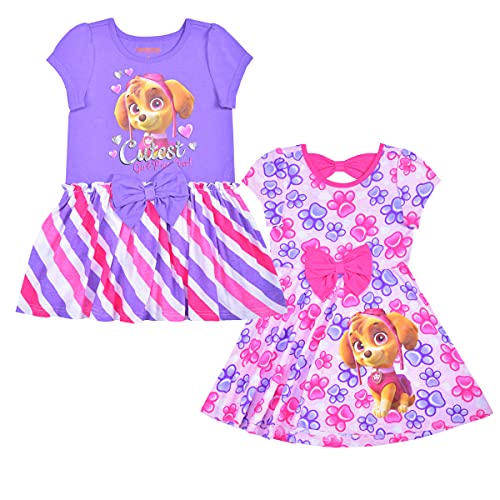 Nickelodeon Girls' Little 2 Pack Paw Patrol Dresses