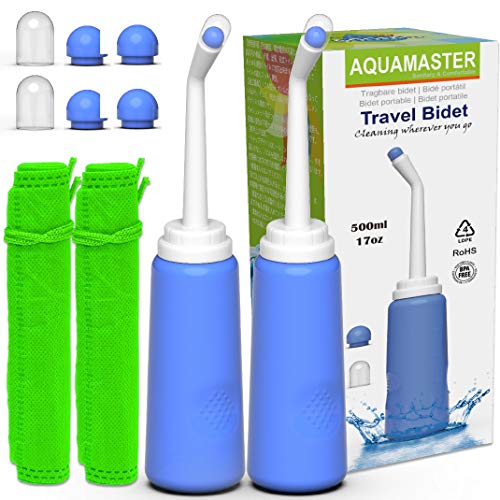 2PCS-Pack Portable Bidet Sprayer - 500ml Travel Bidet -Fresh Buzz - Portable Bidet