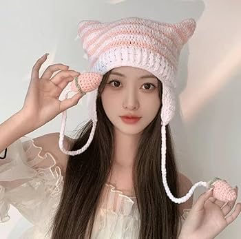 fotus 蛍光ピンク　ネコ耳　帽子 fotus 蛍光ピンク ネコ耳 帽子 Amazon.co.jp: 猫耳 レディース