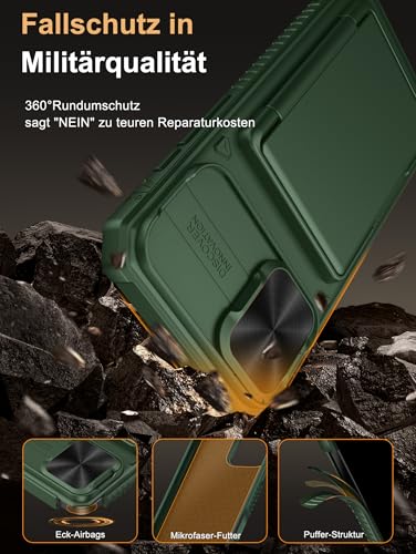 Coque robuste iPhone 16 Plus 6.7 pouces 2024 étui vert antichoc anti-rayures - 5