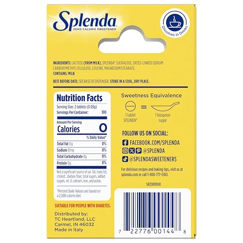 Image of SPLENDA No Calorie Sweetener, Mini Dissolvable Tablets ,200 Count