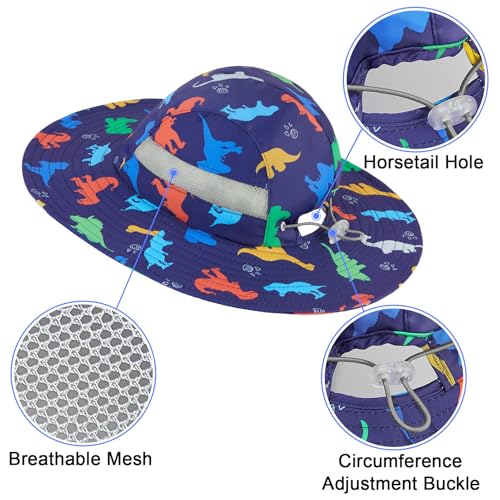 Kids Sun Hat for Toddler Girls Unicorn Bucket Hats UV Protection Summer Hat for Kids Wide Brim Fishing Hat 2-8 Years4