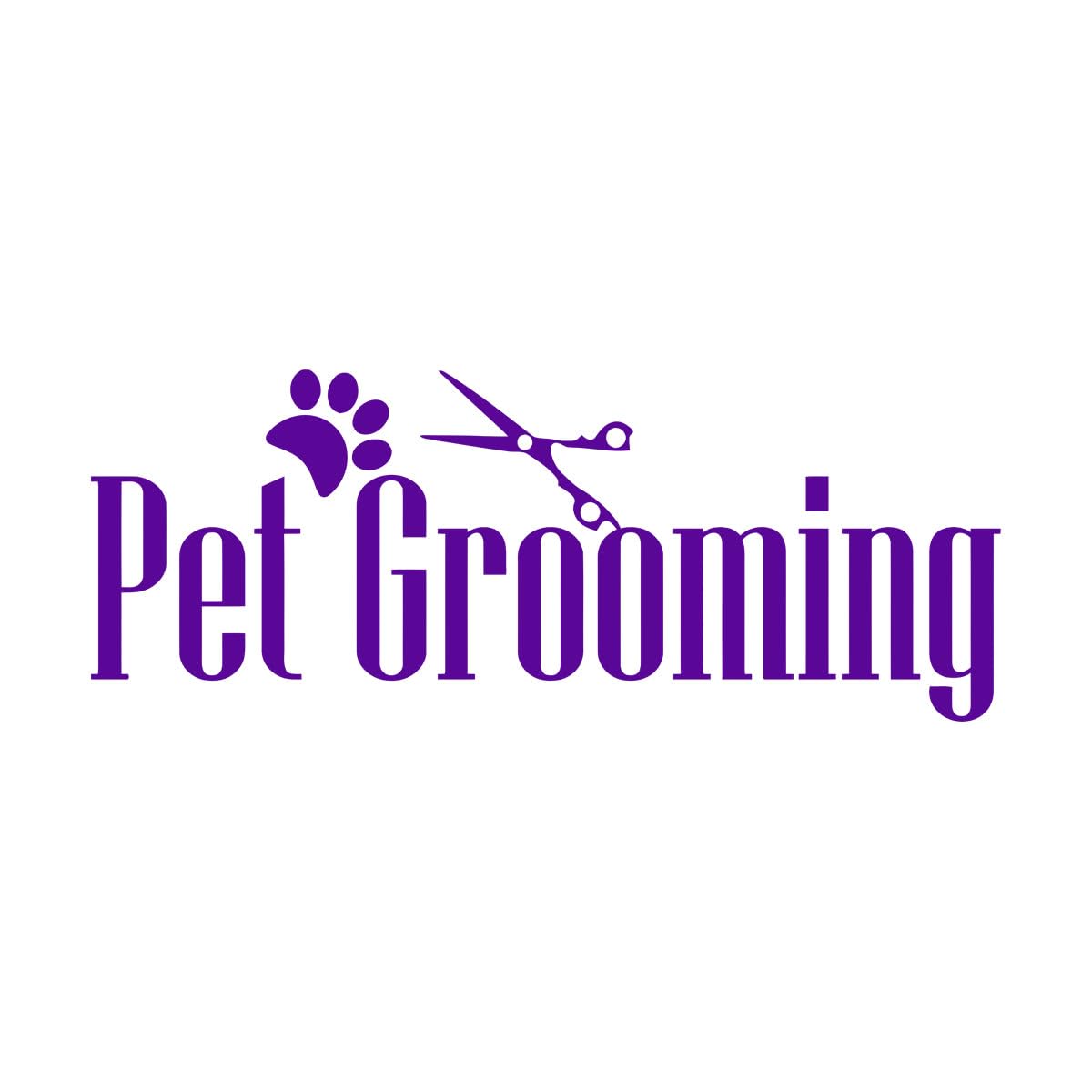 Modern Pet Grooming Salon Window Wall Decal Dog Cat Animal Salon Glass Wall Sticker Vinyl Shop Large - 44x112cm โ image 1