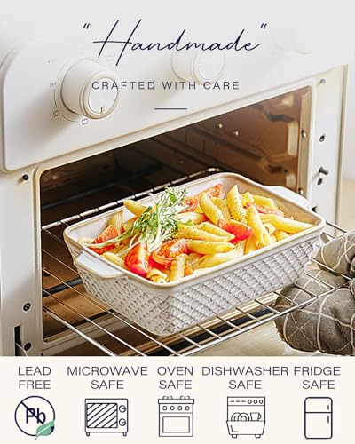 getstar Ceramic Bakeware Sets of 4, Casserole Dishes for Oven, Ceramic Cookware Set, Baking Pan Set - Image 6