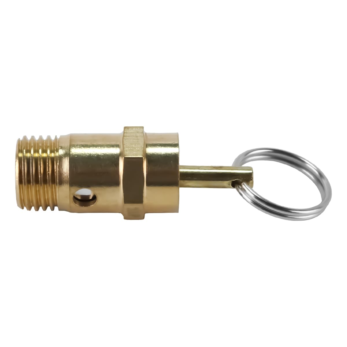 1/4" BSP Zawór bezpieczeństwa 145PSI 10BAR Mosiężny zawór bezpieczeństwa sprężarki powietrza 12,5 mm 2-drożny zawór zwrotny do przemysłowych systemów pneumatycznych