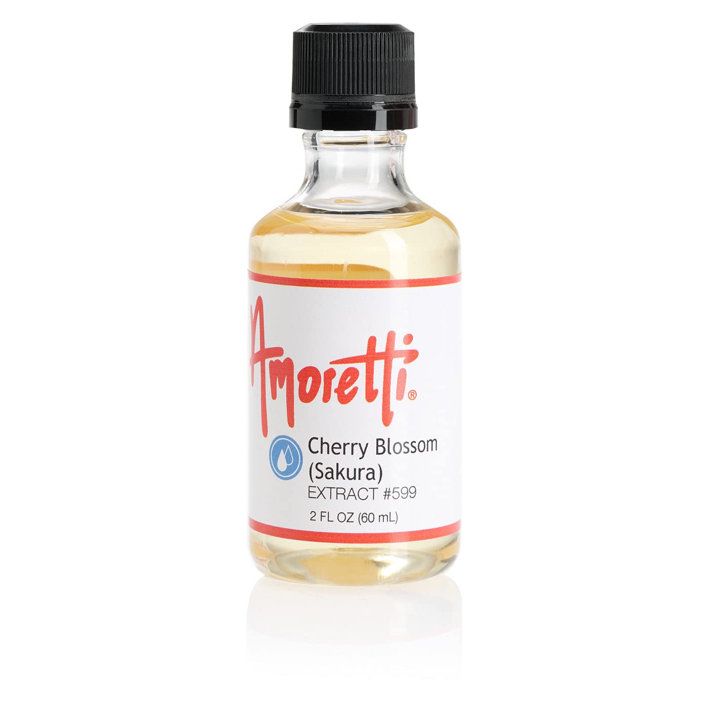 Amoretti - Cherry Blossom Extract Water Soluble 2 oz - Highly Concentrated & Perfect For Pastry, Savory, Brewing, and more, Preservative Free, Vegan,