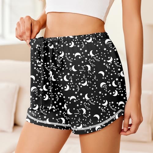Image of Ekouaer Pajama Shorts for Women 2026 Soft Sleep Shorts Casual Lounge Shorts Comfy Pj Bottoms with Pockets