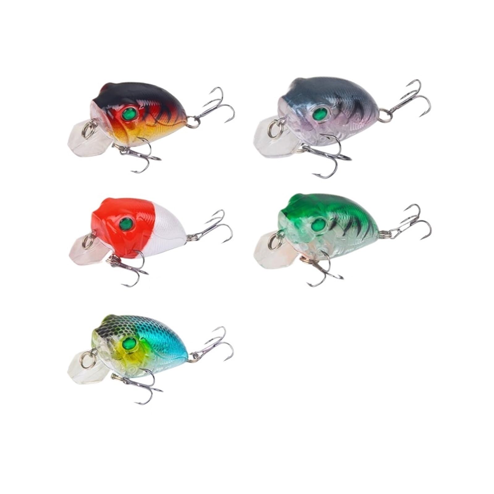 5 szt. przynęty Crankbait 4,5 cm 8,1 g pływająca sztuczna przynęta twarda bas szczupak wobler swimbait sprzęt wędkarski karp