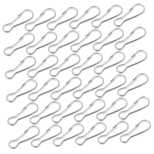 PRETYZOOM 100pcs Snap Hooks Metal Clips for Hanging Spring Clips for Keychains Bags and Lanyards Stylish Design for Home Office and Automotive Use