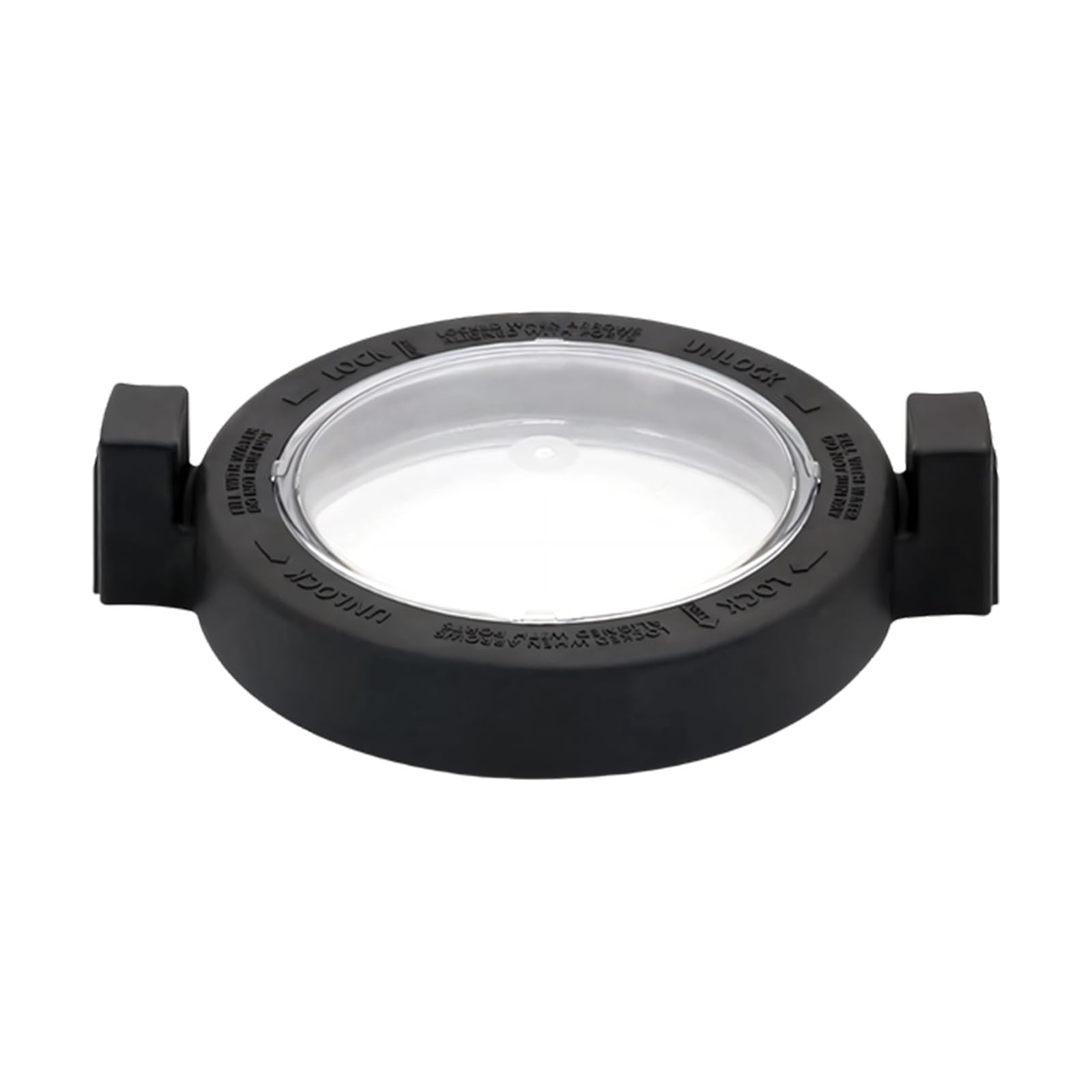 fexxkg Pool Pump Lid Replacement R0445800 for Pool and Spa Pump Maintenance, Black Round Cover with Clear Center Window and Sid
