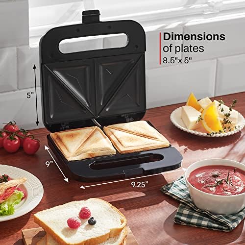 Close-up view of the Panini Maker's cooking plates and hinge mechanism.