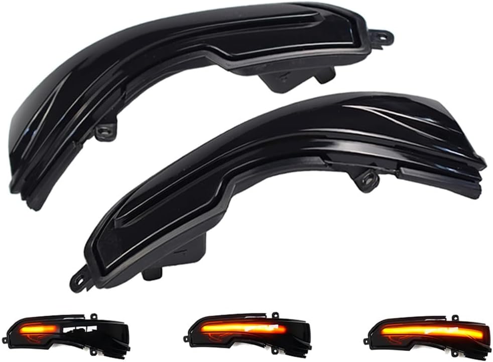 LED Dynamic Turn Signal Light Side Mirror Blinker Sequential Lamp For Infiniti Q30 Q50 Q60 Q70 QX30 QX50 QX60 QX70 (Blue-Yellow)