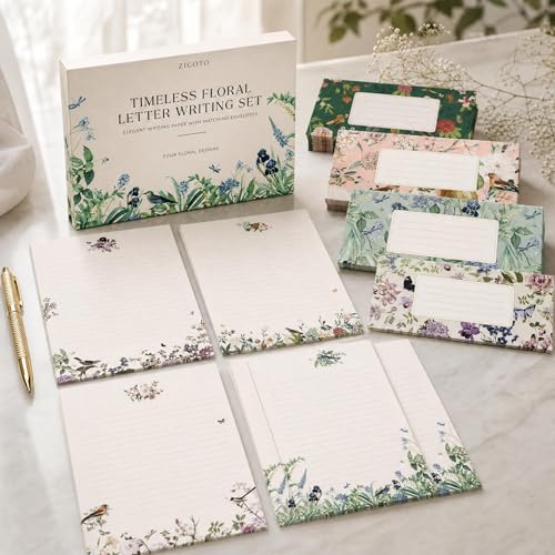 Beautiful Stationery Set with Envelopes - Lined Letter Writing Paper - Image 2
