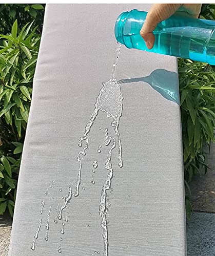 Cuscino impermeabile per panca da 80 x 45 x 5 cm, lungo cuscino in pelliccia per 23 posti, ideale per esterni, patio, uso interno, giardino, soluzioni per sedute