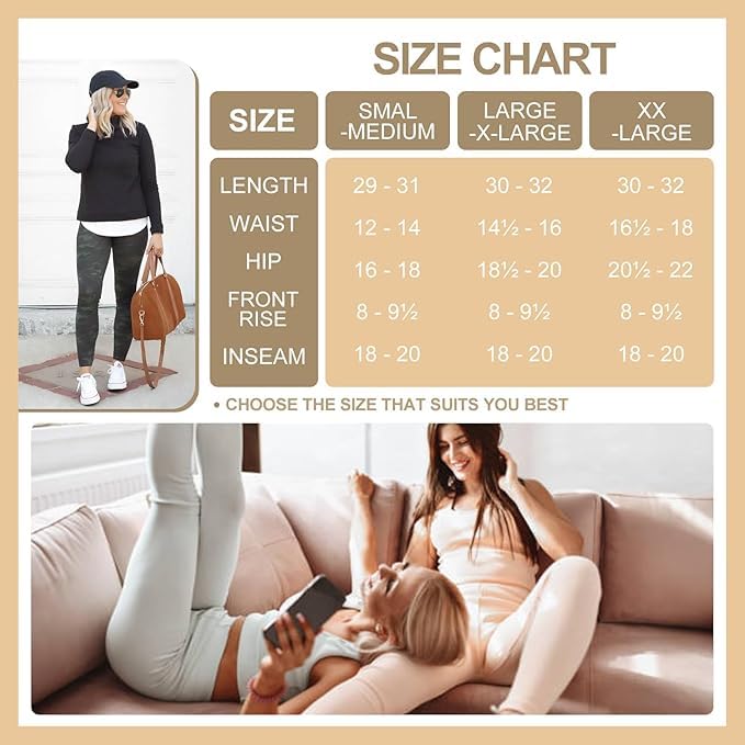TNNZEET Capri Leggings for Women - Tummy Control Black Leggings with Pockets High Waisted Yoga Pants Workout Cycling Leggings