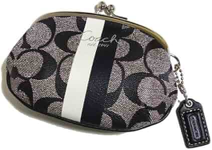 ★COACH がま口財布ストライプ★ コーチ 長財布 財布 ウォレット がま口 ストライプ マルチカラー