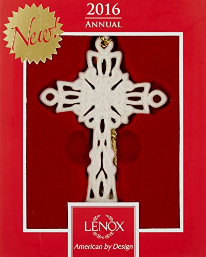 Lenox 2016 Snow Fantasies Cross Ornament #TOP1