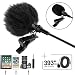 Professional Grade Lavalier Lapel Microphone ­ Omnidirectional Mic 393" with Easy Clip On System ­ Perfect for Recording YouTube