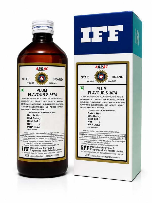Image of IFF, Plum Flavour 3674, A Natural Identical Flavouring Agent - 500 Ml