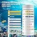 Aquarium Water Test Kit 9-in-1, Aquarium Ammonia Test Strips for Fish Tanks and Ponds, 150 Strips Testing pH Total Alkalinity Hardness Chlorine Nitrite Sulfate Copper Iron for Fresh and Salt Water