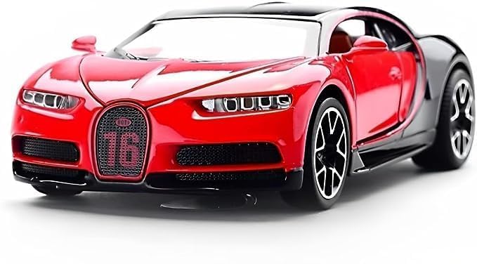 Image of Kids Toy car Playsets 1:32 C-Car Diecast Metal Car Pull Back Metal Cars with 4 Openable Doors Light and Musical Sound (Multi)