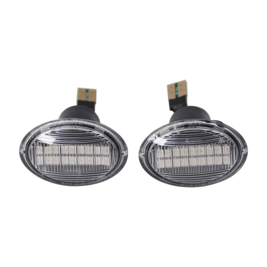 Rufutle Side Marker Lights for Fiat 500, for Lancia Lybra Ypsilon, 2PCS Dynamic Side Marker Turn Signal Repeater Lamp
