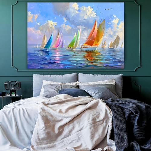 Impression d’art mural sur toile 70x100cm encadrée sans déformation durable